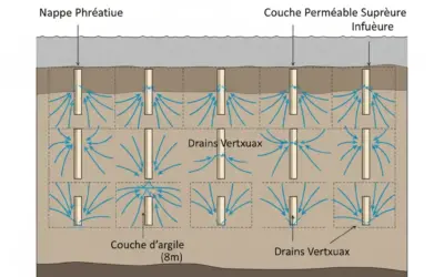 Consolidation Radiale autour d’un Drain Vertical