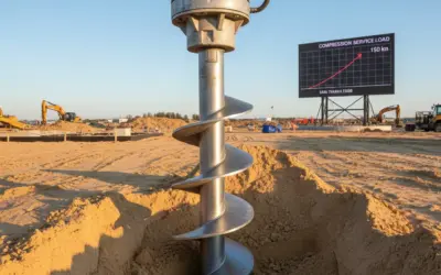 Capacité portante d’un pieu vissé 